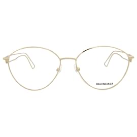 Balenciaga-Armações óticas de armação redonda de metal Balenciaga-Dourado,Metálico