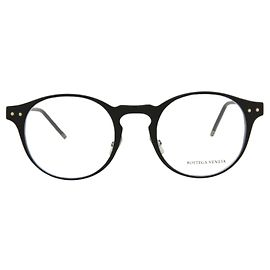 Bottega Veneta Round-Frame Alluminium Optical Frames Black