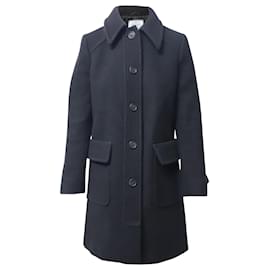 Prada-Prada Single Breasted Coat in Black Wool-Black