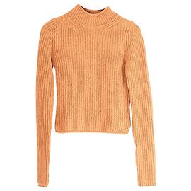 Suéter de cuello alto en algodón marrón de Acne Studios Castaño