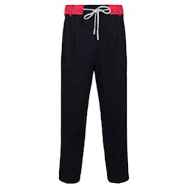 Palm Angels-Palm Angels Color-Blocked Track Pants-Blue