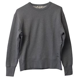Acne Studios Sweat Loopback en Jersey de Coton Gris Gris