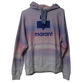 Isabel Marant Felpa con cappuccio Miley Tie-Dye Logo in cotone multicolore Multicolore