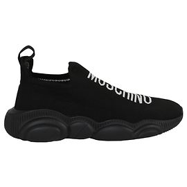 Moschino Logo Sock Sneakers Black