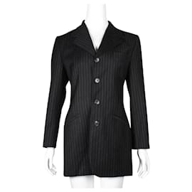 Ralph Lauren-Dark Blue Pinstripe Jacket-Blue,Navy blue