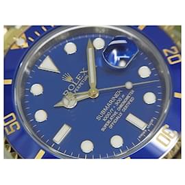 Rolex-ROLEX Submariner date blue combination Ref.116613LB V series Mens-Silvery
