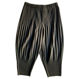 Issey Miyake Homme Plissé navy blu pants Navy blue
