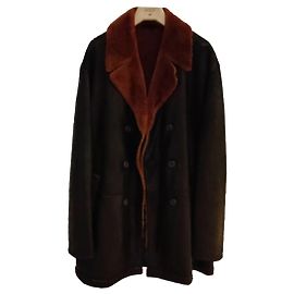 Hugo Boss leather jacket Brown Black
