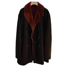 Hugo Boss-Hugo Boss leather jacket-Brown,Black