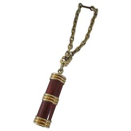 Yves Saint Laurent Bag charm / key ring. Gold hardware