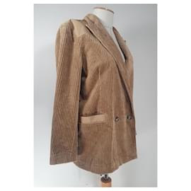 Ganni-Jackets-Light brown