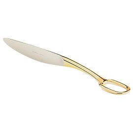 Hermès: cuchillo de postre "Grand Attelage" en metal dorado. neuf. Otro