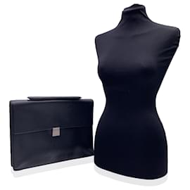 Louis Vuitton-Porte-documents en cuir taïga noir Angara Porte Documents-Noir