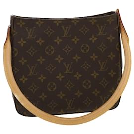 Louis Vuitton-LOUIS VUITTON Monogram Looping MM Shoulder Bag M51146 LV Auth ar8271-Monogram