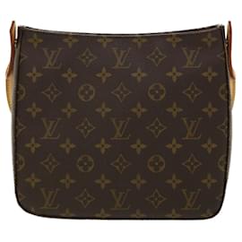 Louis Vuitton-LOUIS VUITTON Monogram Looping MM Shoulder Bag M51146 LV Auth ar8271-Monogram