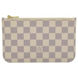 Louis Vuitton-Bolsa LOUIS VUITTON Damier Azur Neverfull PM LV Auth 33389-Outro