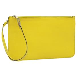 Louis Vuitton-Bolsa LOUIS VUITTON Neverfull MM Pistash amarelo LV Auth tp502-Outro