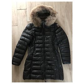 Parajumpers Leather down jacket Black