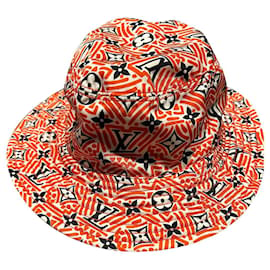 Louis Vuitton-Louis Vuitton 20Casquette de pêcheur réversible AW LV Crafty Bucket Hat rouge moyen-Rouge