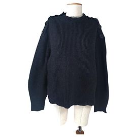 Pull oversize All Saints noir cachemire et laine Noir