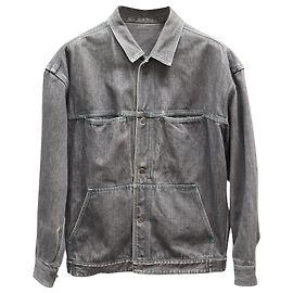 Comme Des Garcons Giacca a maniche lunghe Comme des Garçons Homme in denim di cotone grigio Grigio