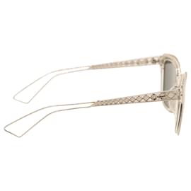 Dior-Dior Diorama 1 Sunglasses in Silver Metal-Silvery,Metallic