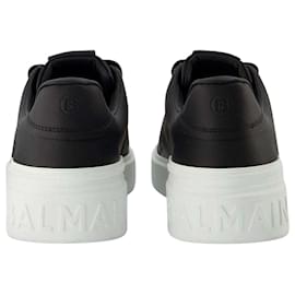 Balmain-B Court Sneakers - Balmain - Black/White - Leather-Multiple colors