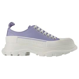 Alexander Mcqueen-Tread Slick Sneakers - Alexander Mcqueen - Lilac/White - Leather-Other,Python print