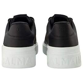 Balmain-Sneakers B Court - Balmain - Nero/Bianco - Pelle-Multicolore