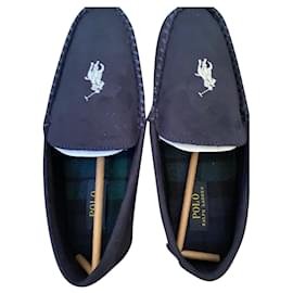 Ralph Lauren-Loafers Slip ons-Navy blue