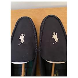 Ralph Lauren-Loafers Slip ons-Navy blue