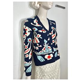Chanel-Chanel cashmere cardigan-Multiple colors,Navy blue
