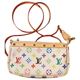 Louis Vuitton-Louis Vuitton Vintage Pochette Multicolore Monogramme-Pink,Weiß