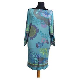 Robe en soie Hale Bob S Multicolore