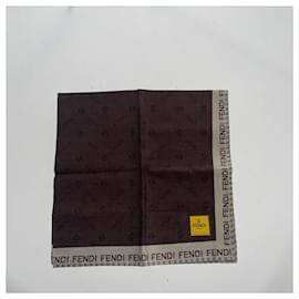 Fendi-Brown Fabric Fendi Scarf-Brown