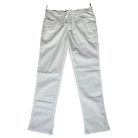 Prada Pantalones Blanco