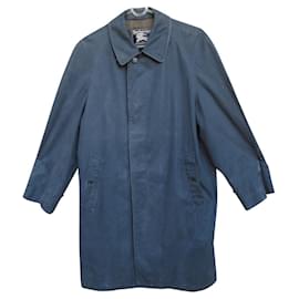 Burberry-vintage Burberry raincoat 60's size S-Navy blue
