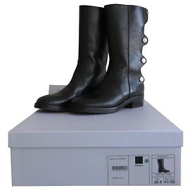 Christian Dior DIOR DIORODEO STIVALI da passerella taglia. 38,5  nera con scatola e dustbag, NP 1400€ Nero