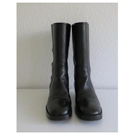 Christian Dior-DIOR DIORODEO runway BOOTS size. 38,5  black with box and dustbag, NP 1400€-Black