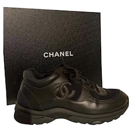 Chanel-RARE BASKETS NOIRES CLASSIQUE TAILLE 40-Noir