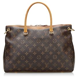 Louis Vuitton-Louis Vuitton Brown Monogram Pallas MM-Brown