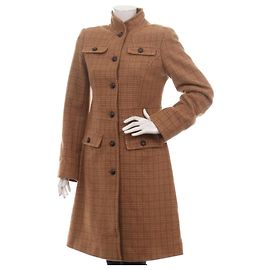 Dkny Coats, Outerwear Brown Beige