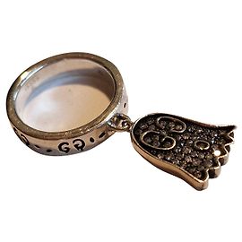 Gucci silver ghost 925 and gray diamonds Silvery