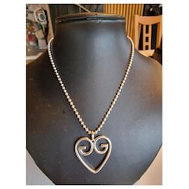 Gucci-coração de prata GG 925-Prata