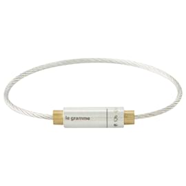 Autre Marque-le 9g Triptych Cable Bracelet in Brushed Silver/Gold-Multiple colors