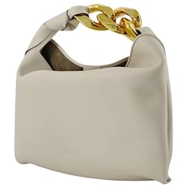 JW Anderson-Small Chain Hobo Bag - J.W. Anderson -  Off-White - Leather-White
