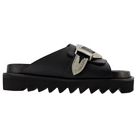 Aj1235 Mule - Toga Pulla - Black - Leather Black