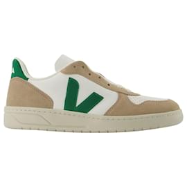 Veja-V-10 Sneakers - Veja - Multi - Leather-Multicor
