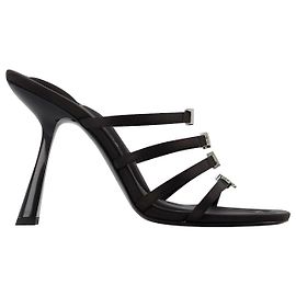 Nala 105 Sandali Logo - Alexander Wang - Nero - Raso Nero