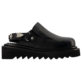 Toga Pulla-Aj1239 Mules - Toga Pulla - Black - Leather-Black